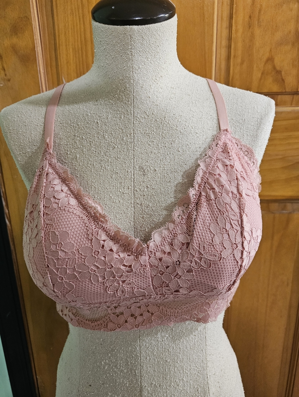 Forever 21 Pink Floral Lace Bralette